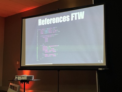 using a references to an array entry and not doing the lookup every time